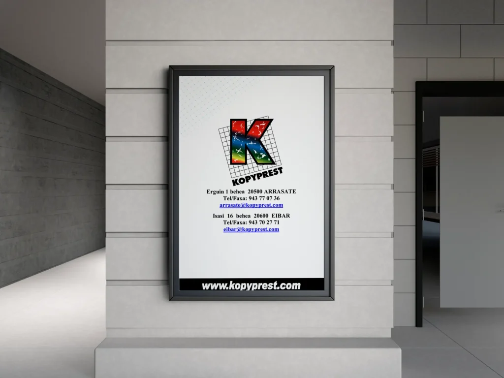Impresión de carteles en Arrasate y en Eibar